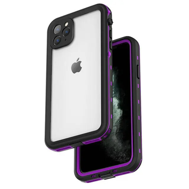 Coque étanche IP68 pour iPhone (16/15/14/13/12/11/XS/XR/16e) – Protection 360 ° pour sport et plongée