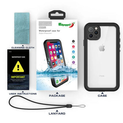 Coque étanche IP68 pour iPhone (16/15/14/13/12/11/XS/XR/16e) – Protection 360 ° pour sport et plongée