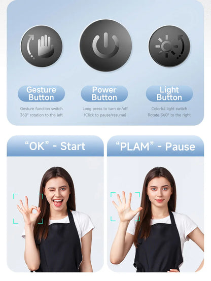 Stabilisateur à 360° avec suivi automatique intelligent du visage, support de téléphone portable, trépied pour appareil photo, smartphone, vidéo, vlog, live