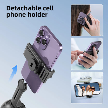 Stabilisateur à 360° avec suivi automatique intelligent du visage, support de téléphone portable, trépied pour appareil photo, smartphone, vidéo, vlog, live
